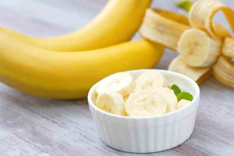 Banana para máscara anti-envellecemento